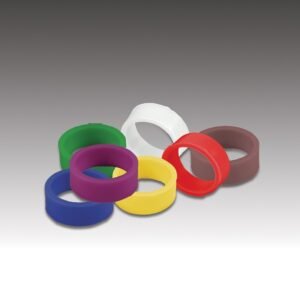 Plasdent HANDPIECE COLOR CODE BANDS, Silicone - WHITE (24pcs/box, Single color)