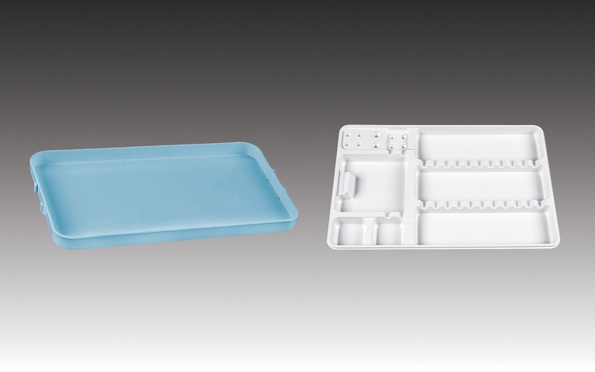 Plasdent FLAT TRAY SIZE D (A-Dec, Den-Tal-Ez) *Sized to Fit A-Dec, Den-Tal-Ez Tray Racks- Dimension: 12⅜" x 7¾" x ¾" - WHITE