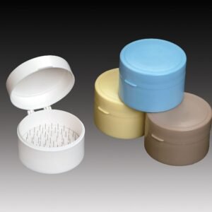 Plasdent ROUND STYLE COTTON ROLL HOLDER - WHITE