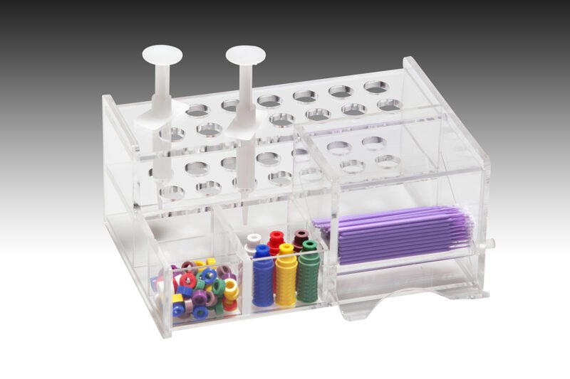 Plasdent SMALL MULTIPURPOSE COMPOSITE SYRINGE ORGANIZER (SINGLE DISPENSER)