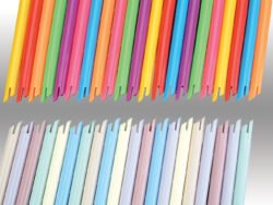 Plasdent SPECTRUM™ORAL EVACUATOR Vented Tip, Assorted 7 Neon Colors, Bendable (100pcs/bag)