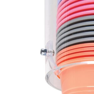 Plasdent ACRYLIC CUPS DISPENSER W/CLIPS/5oz Cup 3 1/8"D x 8 1/2"H