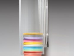 Plasdent ACRYLIC CUPS DISPENSER W/CLIPS/5oz Cup 3 1/8"D x 8 1/2"H 