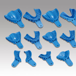 Plasdent Excellent Disposable Impression Trays #X1 X - LARGE UPPER , Royal Blue (12pcs/bag)