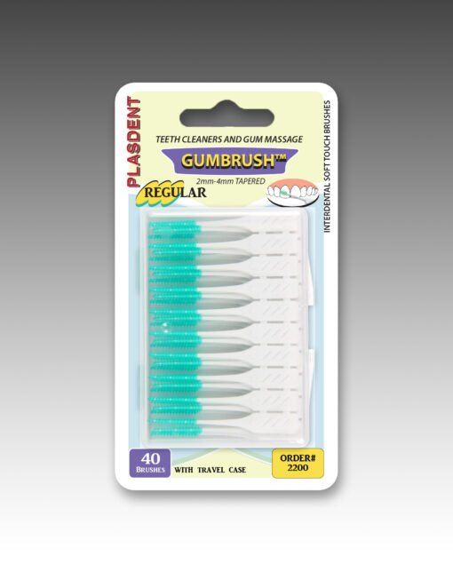 Plasdent GUMBRUSH INTERDENTAL BRUSHES, SOFT-TOUCH (12pks of 40pcs/box)