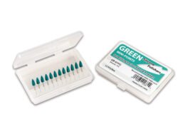 Plasdent SILICONE MINI POINT/ FG GREEN, for Polishing (12 pcs/box)