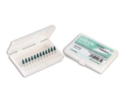 Plasdent SILICONE MINI POINT/ FG SUPER GREEN, for Super-Polishing (12 pcs/box)