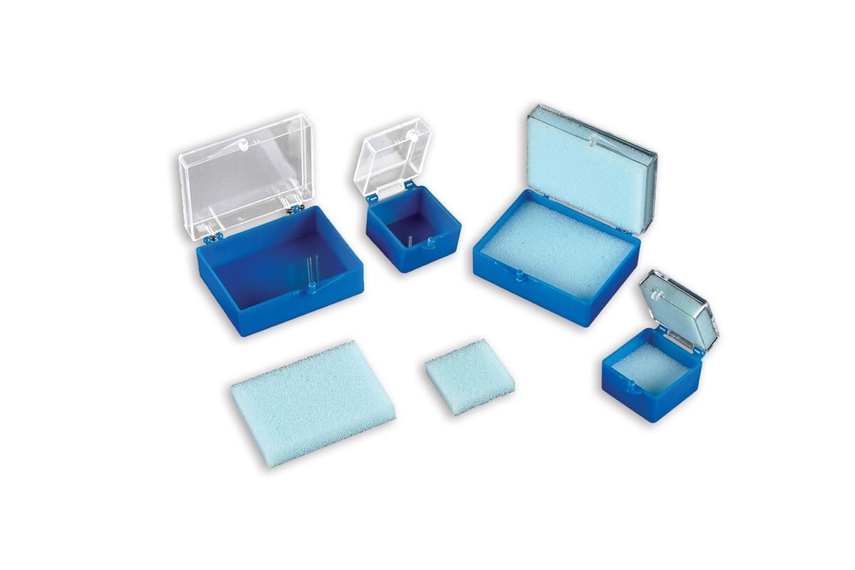 Plasdent CLEAR TOP 1" C&B BOX - BLUE (1000pcs/case)