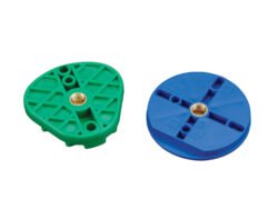 Plasdent ROUND ARTICULATING MOUNTING PLATES, Blue Color (100pcs/bag)
