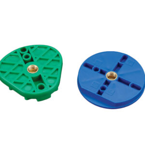 Plasdent ROUND ARTICULATING MOUNTING PLATES, Blue Color (100pcs/bag)