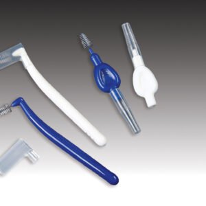 Plasdent Interdental Brushes - WIDE, Blue & White Assorted, (50bags of 1/box)