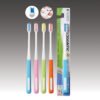Plasdent ORTHODONTIC V-SHAPED TOOTHBRUSH, Assorted 4 colors, 12 Brushes/box