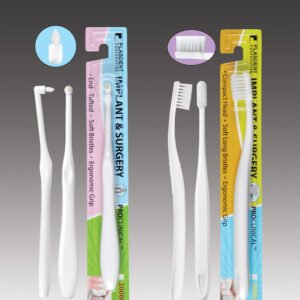 Plasdent IMPLANT & SURGERY SOFT TOOTHBRUSH, TUFTED White color, 12 Brushes/Box