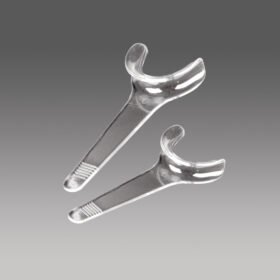 Plasdent Extand Handhold Cheek Retractors- Autoclavable to 275 - Adult, Clear (2pcs/box) 
