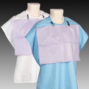Plasdent Patient Barrier Apron, Waist Length, 27"x 30" - WHITE