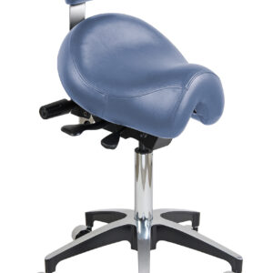 Plasdent SADDLE DOCTOR STOOL, WIDE, BACK REST