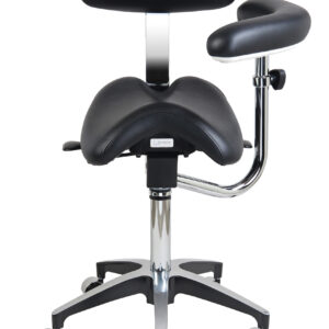 Plasdent SADDLE ASSISTANT STOOL, WIDE, BACK REST