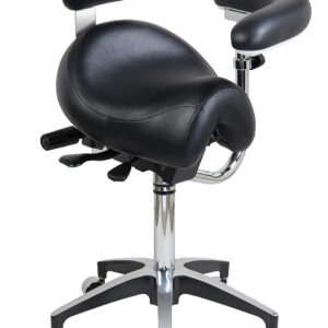 Plasdent SADDLE ASSISTANT STOOL, WIDE, BACK REST