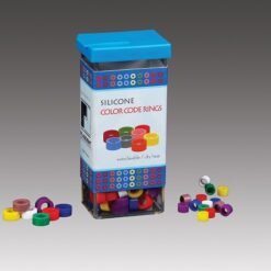 Plasdent LARGE CODE RINGS (1/4"), Silicone - BLACK (60pcs/box, Single color)	