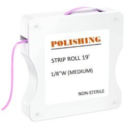 Plasdent Polishing Strip Roll, 19' , ( 1/8''W Medium), NON-STERILE.