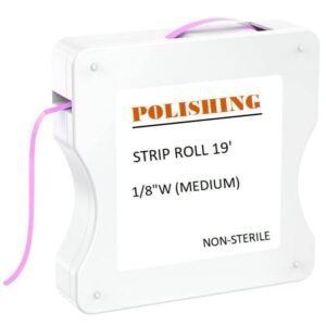 Plasdent Polishing Strip Roll, 19' , ( 1/8''W Medium), NON-STERILE.