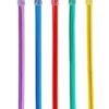 Plasdent Tropical Saliva Ejectors, 5 Translucent  Multi-Colored Tubing, 100pcs/bag, Disposable.