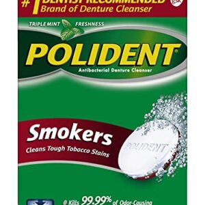 POLIDENT® SMOKERS DENTURE CLEANSER 84 Tablets