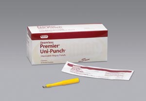 PREMIER MEDICAL UNI-PUNCH® DISPOSABLE BIOPSY PUNCHES - Disposable Biopsy Punch, 6.0mm, Sterile, Seamless, Razor Sharp Blades, 25/bx