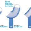  Premium Plus Disposable 3-in-1 Triple Trays w/ Stainless-steel Wire Connector (36 pcs) - Posterior