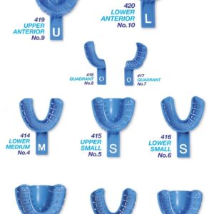 Premium Plus Disposable Impression Trays with Rim Lock (10 pcs) - Intro Pack