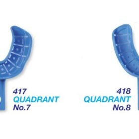  Premium Plus Disposable Impression Trays with Rim Lock (10 pcs) - Quadrant 07