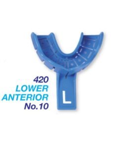 Premium Plus Disposable Impression Trays with Rim Lock (10 pcs) - Lower Anterior