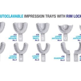  Premium Plus Autoclavable Impression Trays with Rim Lock - Intro Pack