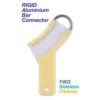  Premium Plus Color Coded Disposable 3-in-1 Trays w. Rigid Aluminium Bar Connectors - Sideless (Yellow)