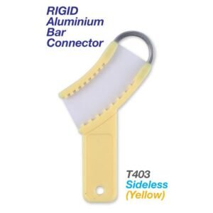  Premium Plus Color Coded Disposable 3-in-1 Trays w. Rigid Aluminium Bar Connectors - Sideless (Yellow)