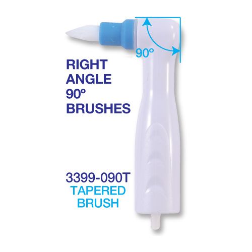 Premium Plus Disposable Prophy Angle Brushes Latex-Free (100 pcs) - Tapered, 90°