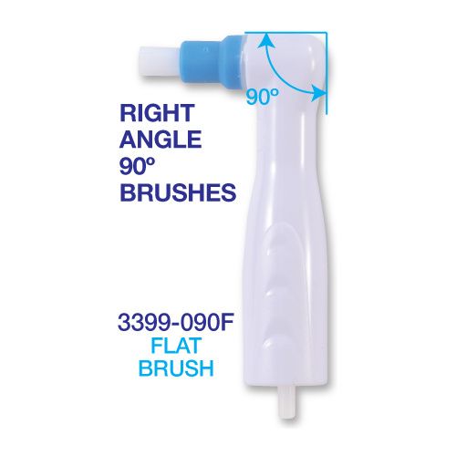 Premium Plus Disposable Prophy Angle Brushes Latex-Free (100 pcs) - Flat, 90°