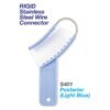  Premium Plus Color Coded Disposable 3-in-1 Triple Trays w/ Stainless-steel Wire Connector (36 pcs) - Posterior (Light Blue)