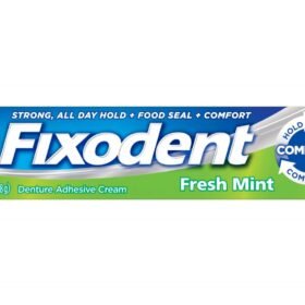 P&G Fixodent Denture Adhesive Cream Complete Fresh Mint, 2.4 oz