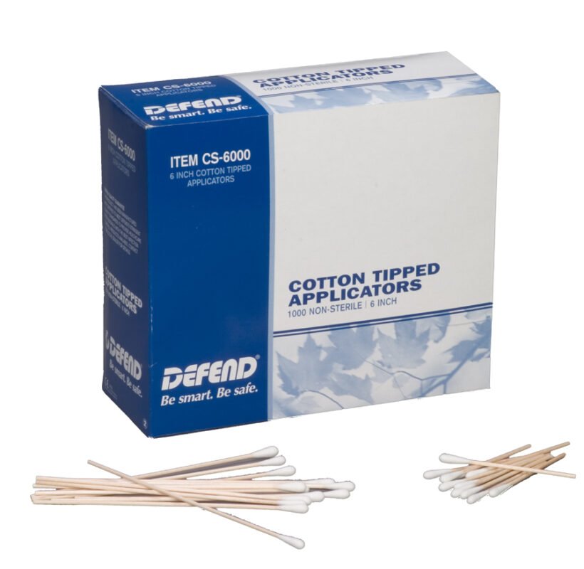 DEFEND Cotton Tipped Applicators 3" 1000/bx
