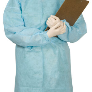 DEFEND Disposable Tie-Back Protective Gown-Medium 40" Length, 10/bag