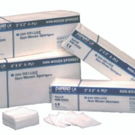DEFEND Non-Woven Sponge Gauze 4-PLY 2" x 2" 5000/case
