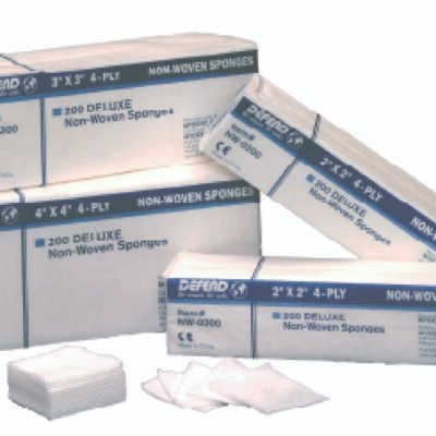 DEFEND Non-Woven Sponge Gauze 4-PLY 2" x 2" 5000/case
