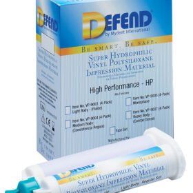 DEFEND Super Hydrophilic Vinyl Polysiloxane Impression Material ( VPS ) - 4/pk ( Light Body Regular Set )