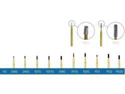 PacDent Crown Cutting Burs FG 557G- 10/pk