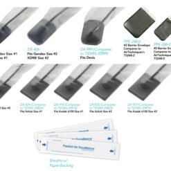 PacDent Digital Sensor Sheath with paper backing, Fits Gendex Size 2, XDR Size 2, 500pcs/box