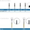 PacDent Endo Burs- Diamond 3/pk 857-014