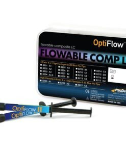 PacDent OptiFlow™ II, Flowable Composites, LC 4-pack: 4x 1.5 gm Syringes & 20 Blue Flo-Tips - A2