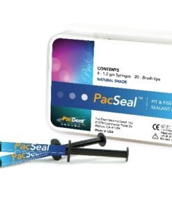 PacDent PacSeal™ Pit & Fissure Sealant - 4 X 1.2 ml. syringes, 20 X brush tips, natural shade