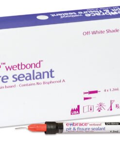 Pulpdent Embrace WetBond Pit & Fissure Sealant - Natural shade Kit: 4 x 1.2mL syringes sealant + 20 applicator tips